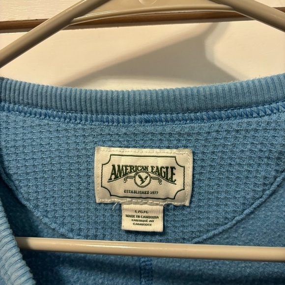 American Eagle Blue Logo Crewneck Sweatshirt - Picture 6 of 7